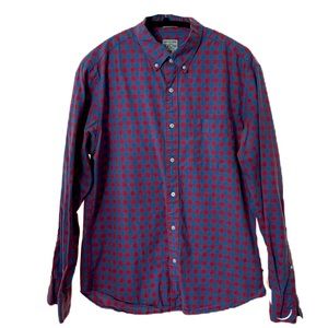 J. Crew Long Sleeved Plaid Button Down Size Medium
